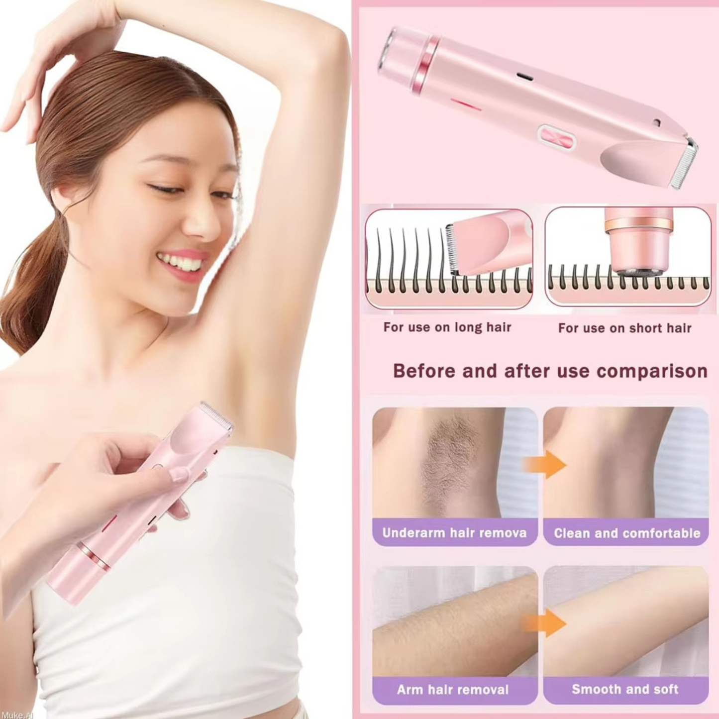 MuseShave™ 2-in-1 Women’s Body Shaver