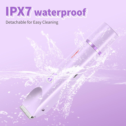 Product with IPX7 waterproof feature on a purple background